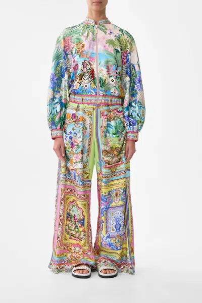 Camilla Blouson Sleeve Bomber Spirit Of Santa Maria In Multi