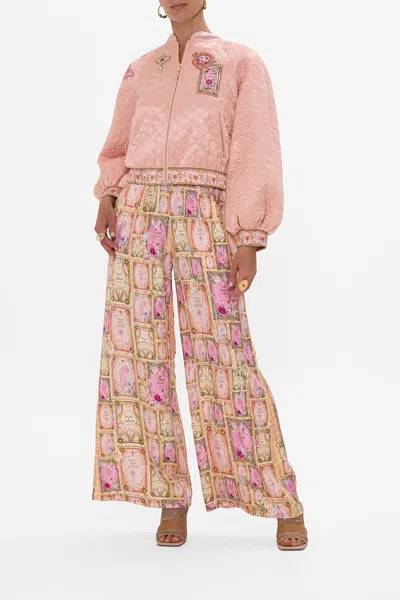 Camilla Blouson Sleeve Bomber Totally Ozmopolitan In Pink