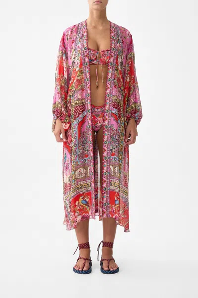 Camilla Blouson Sleeve Layer Heirloom Empire In Yellow