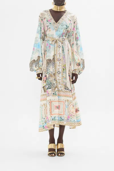 Camilla Blouson Sleeve Trapeze Dress We Always Have Alexandria In White