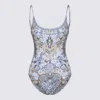 Camilla Floral Printed One-piece Swimsuit In Al Manial Palace