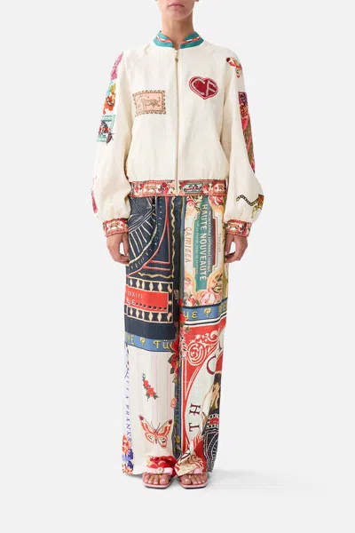 Camilla Bomber Jacket With Cuff High Class Hookah In Multi