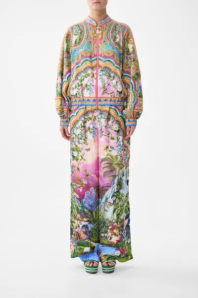 Camilla Bomber Jacket With Shirred Cuff Turkish Delight In Multi