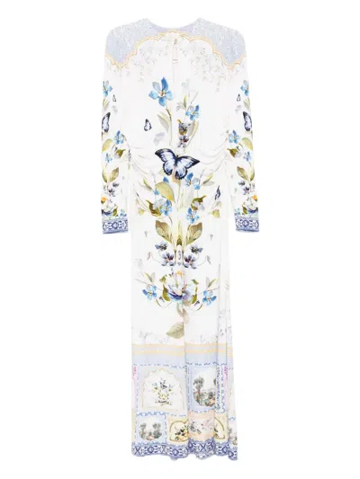 Camilla Botanical Ballads Dress In Multi