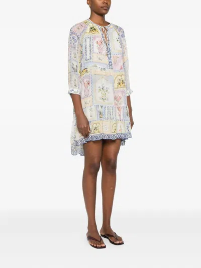 CAMILLA BOTANICAL BALLADS FLORAL-PRINT TIERED DRESS