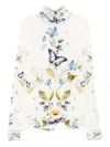 Camilla Botanical Ballads Top In White