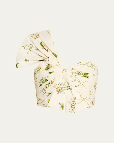 Camilla Botanical Utopia Asymmetric Bow Top