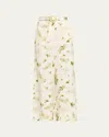 Camilla Botanical Utopia Scarf Belt Wide-leg Pants