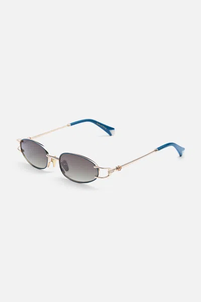 Camilla Bound For Bohemia Sunglasses Gold / Teal In Blue