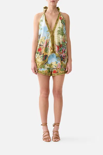 Camilla Boxer Short Wanderlust Empire In Green