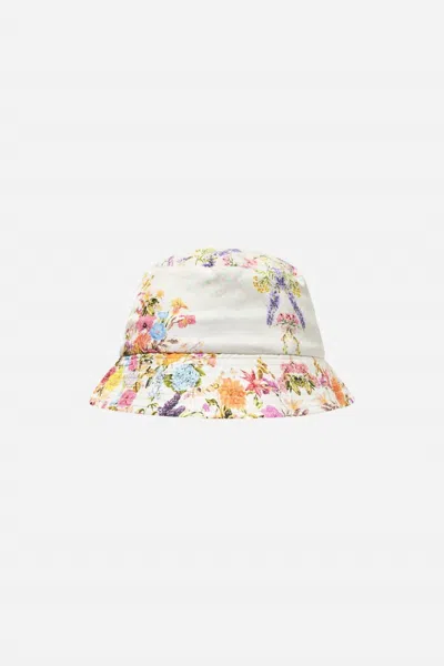 Camilla Bucket Hat In How Does Your Garden Grow In White