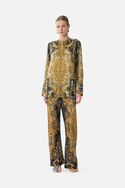 Camilla Button Down Shirt Museum Memoirs In Multi