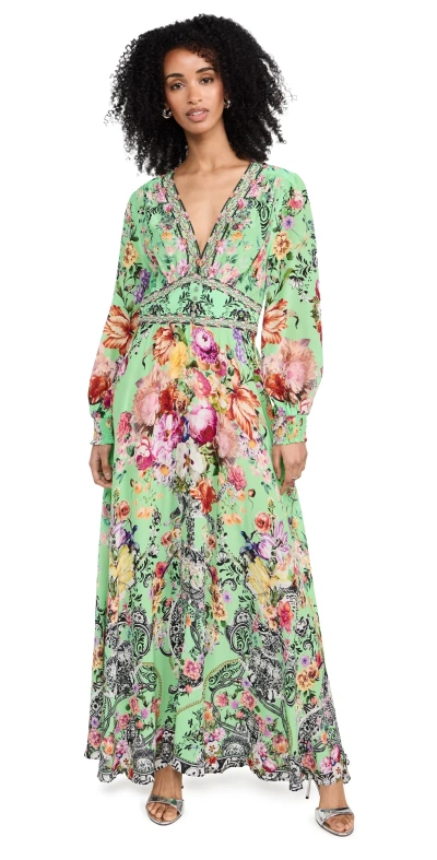 camilla green dress The Mirage Dress | Embroidered Olive Cocktail Dress for Women