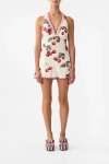 Camilla Button Front Halter Playsuit Notes From The Road In White
