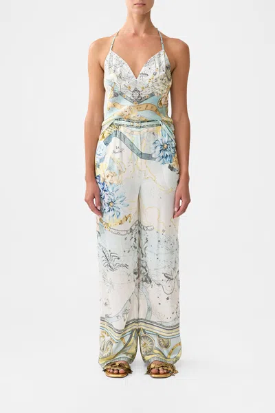 Camilla Button Front Lounge Pant My Lucky Stars In Multi