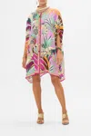 Camilla Button Through Batwing Short Kaftan Giza Goddess
