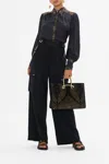 Camilla Button Through Blouson Sleeve Blouse Cartouche Kingdom