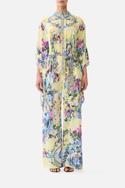 Camilla Button Through Scarf Blouse Chinoiserie Child In Multi