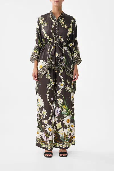 Camilla Button Through Scarf Blouse Dish It In Black