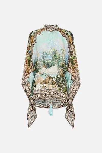 Camilla Button Through Scarf Blouse Views Of The Valley