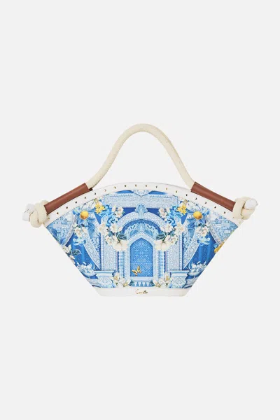 Camilla Canvas Tote Bag De Nada Granada In Blue