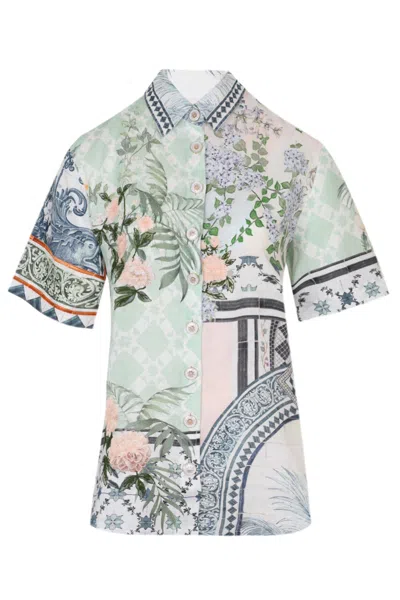 Camilla Classic Shirt Jardim Party In Gray