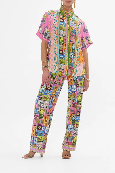 Camilla Classic Shirt Salty Splendour In Multi
