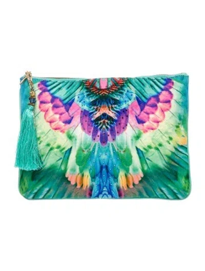 Pre-owned Camilla Clutch In Blue