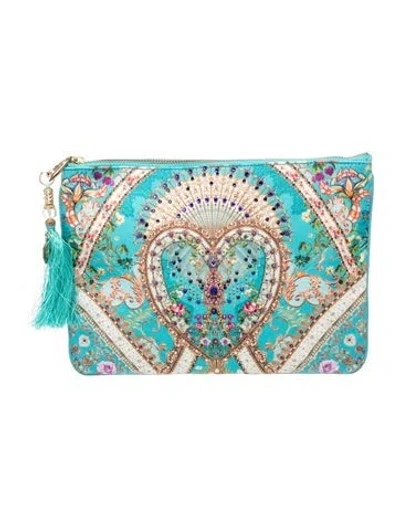Pre-owned Camilla Clutch In Blue