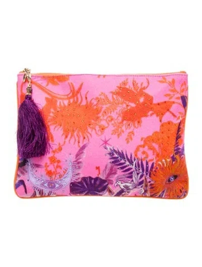 Pre-owned Camilla Clutch In Pink
