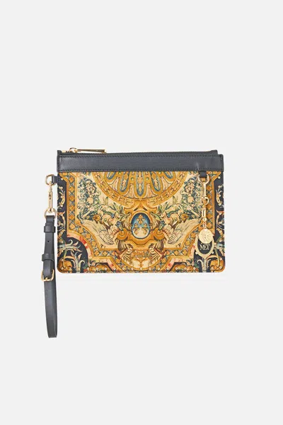 Camilla Clutch With Leather Trims Museum Memoirs In Red