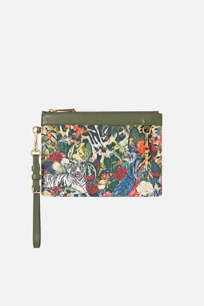 Camilla Clutch With Wristlet Leotigra Land In Multicolor