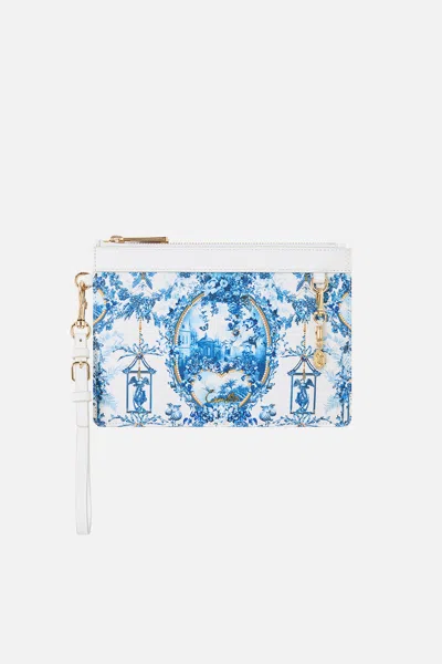 Camilla Clutch With Wristlet The Porcelain Parlour In Blue