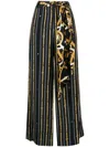 Camilla Coast To Coast-print Silk Trousers In Multicolour