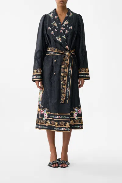 Camilla Coat With Vest Detail Noble Endeavours In Black