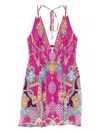 Camilla Concubines, Sultans & Courtiers Mini Dress In Pink
