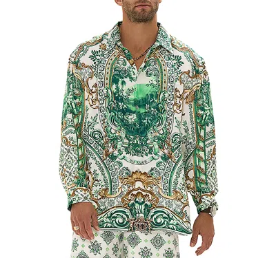 Camilla Corridor Of Calm Printed Silk Shirt