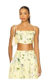 Camilla Corset Crop Top In Multi