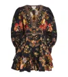 Camilla Button Front Frill Dress With Lace Detail Stitched In Time