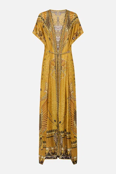 Camilla Cover Up With Front Splits Valley Of The Kings In Yellow