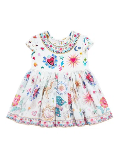 Camilla Babies' Crew-neck Short-sleeve Dress In Multi