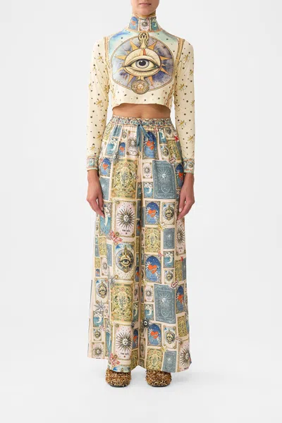 Camilla Cropped Jersey Turtleneck My Lucky Stars In Multi