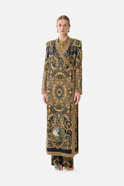 Camilla Cross Over Coat Museum Memoirs In Multi
