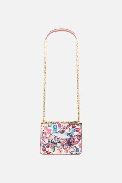 Camilla Crossbody Box Bag With Chain And Keyring Notes From The Road In Multi