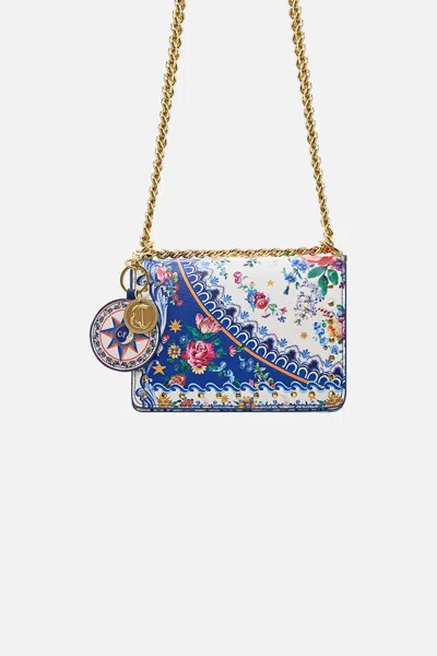 Camilla Crossbody Box Bag With Chain And Keyring Tiles Darls In Multi