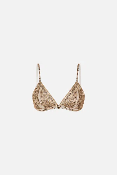 Camilla Crystal Embellished Bra Goddess Energy In Gold