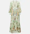 Camilla Crystal-embellished Silk Maxi Dress In Multicoloured