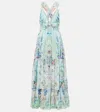 Camilla Crystal-embellished Silk Maxi Dress In Multicoloured