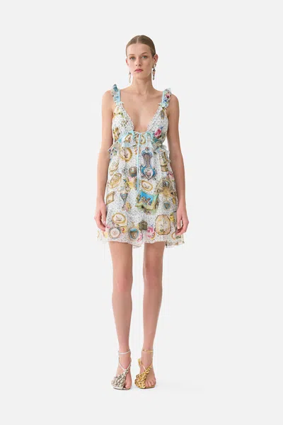 Camilla Curved Hem Ruffle Dress Art For The Artisans In Multi