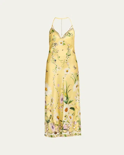CAMILLA DAISY CHAINS CHAIN DETAIL SLIP DRESS